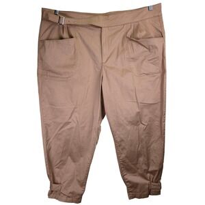 Eloquii Elements Womens Cropped Pants Size 22 Minimalist Pockets Preppy Bohemian